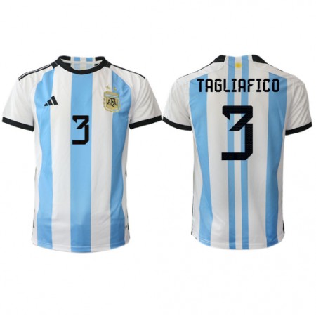 Camisetas Argentina Nicolas Tagliafico 3 Primera Copa Mundial 2022 - Hombre